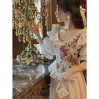 Vintage Floral Midi Dress - All Dresses - Dresses - 14 - 2024