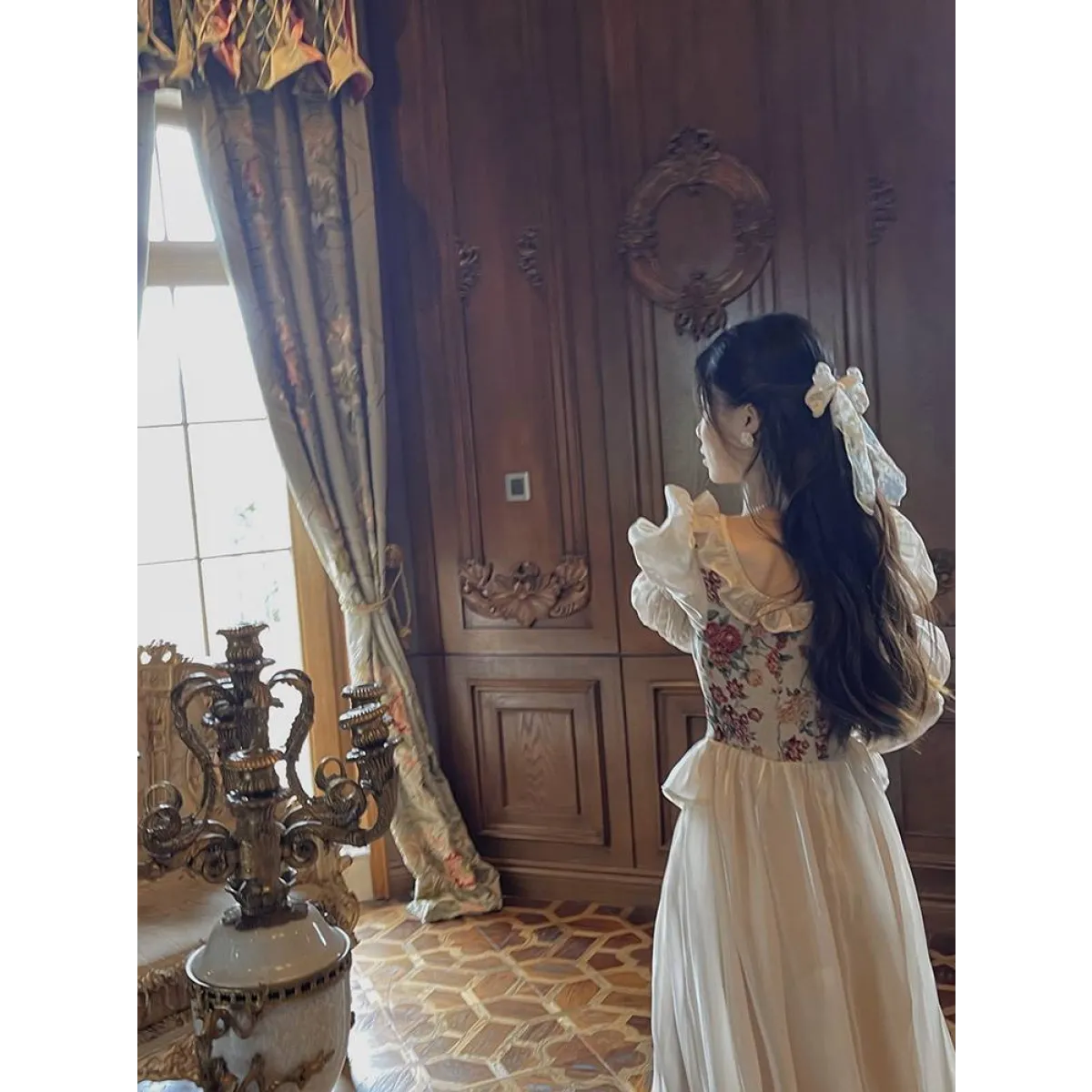 Vintage Floral Midi Dress - All Dresses - Dresses - 18 - 2024