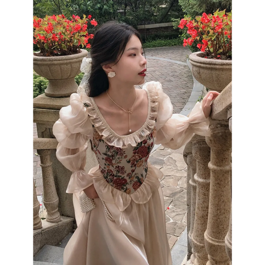 Vintage Floral Midi Dress - All Dresses - Dresses - 2 - 2024