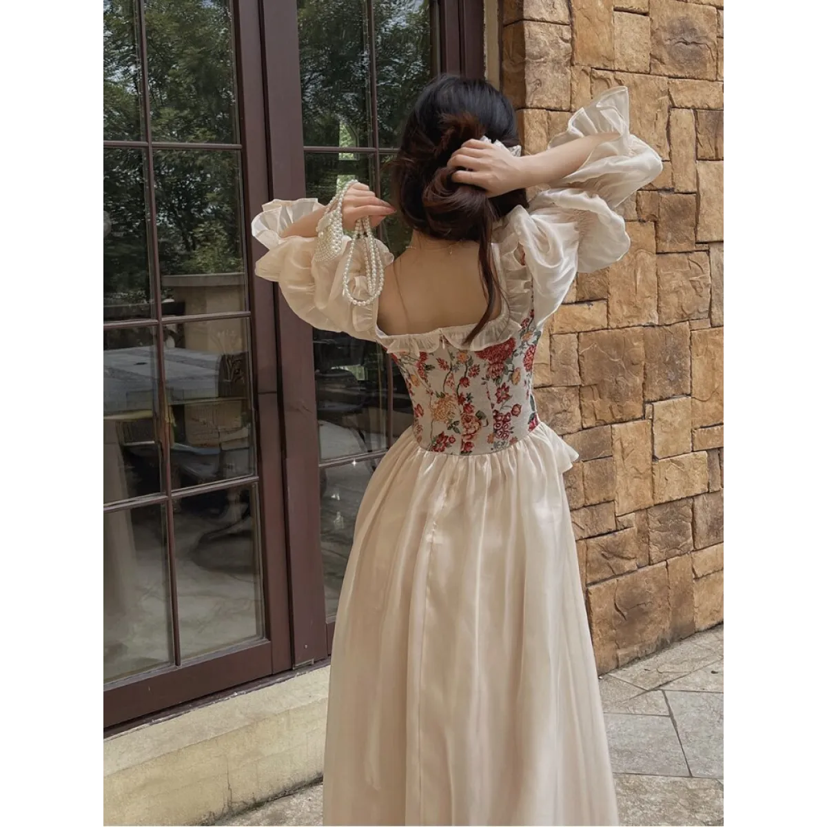 Vintage Floral Midi Dress - All Dresses - Dresses - 4 - 2024