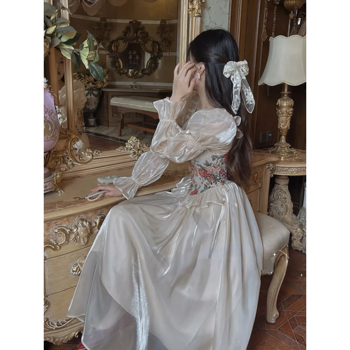 Vintage Floral Midi Dress - All Dresses - Dresses - 5 - 2024