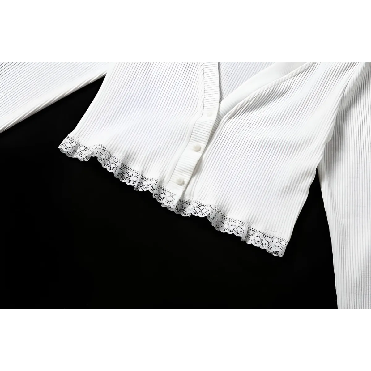 Vintage Gothic Lace Black Cardigan - Women’s Clothing & Accessories - 24