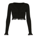 Vintage Gothic Lace Black Cardigan - Women’s Clothing & Accessories - 26