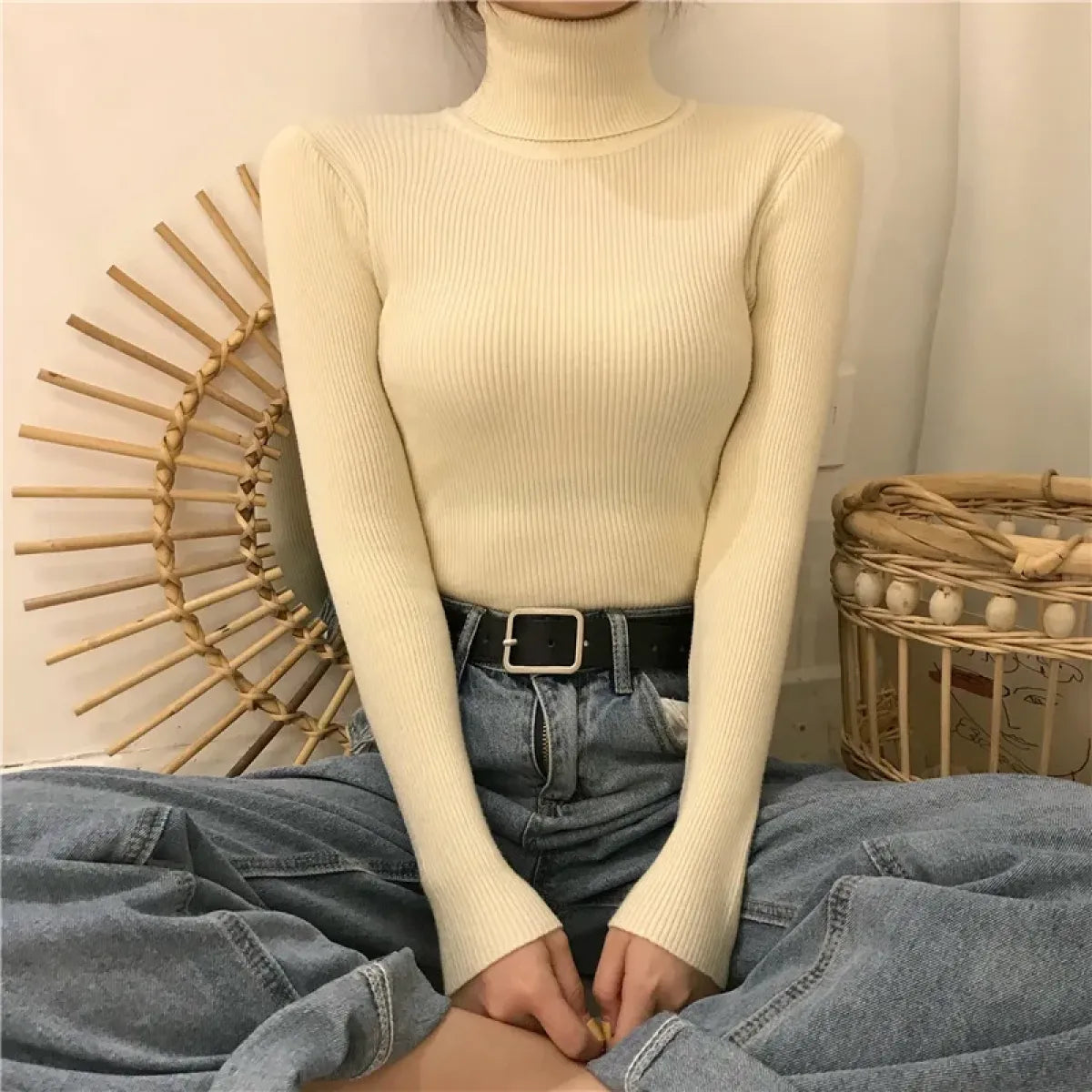 Vintage Harajuku Turtleneck Sweater - Sweaters - 37