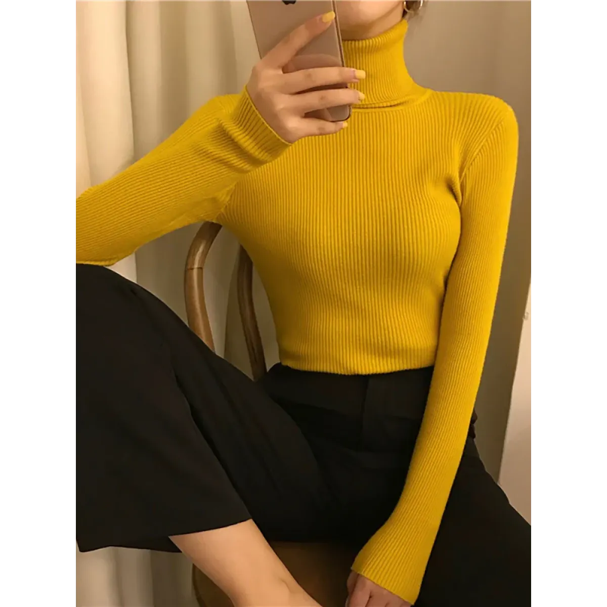 Vintage Harajuku Turtleneck Sweater - Sweaters - 3