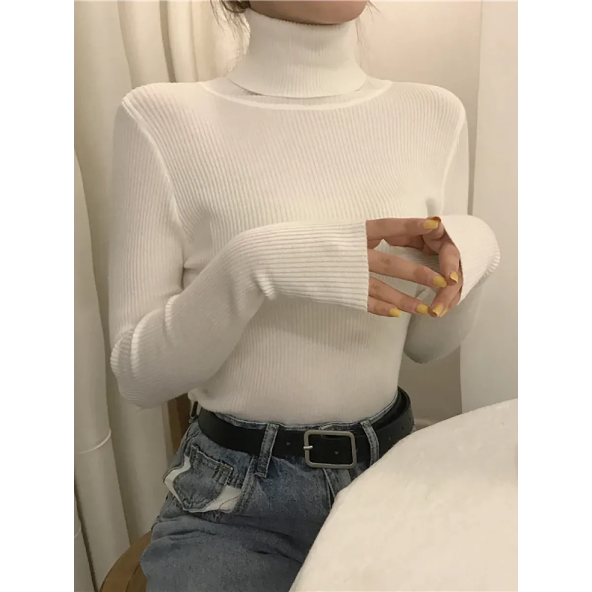 Vintage Harajuku Turtleneck Sweater - Sweaters - 2