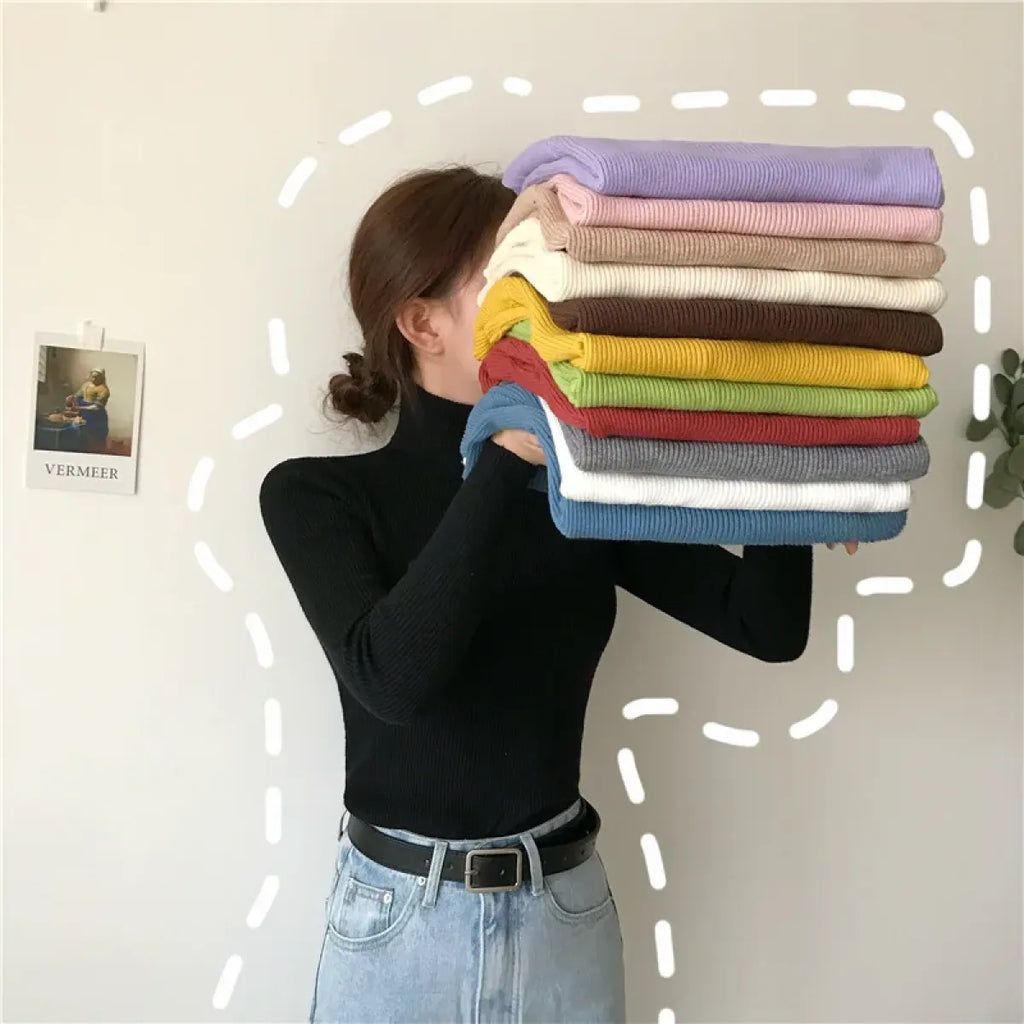 Vintage Harajuku Turtleneck Sweater - Sweaters - 17