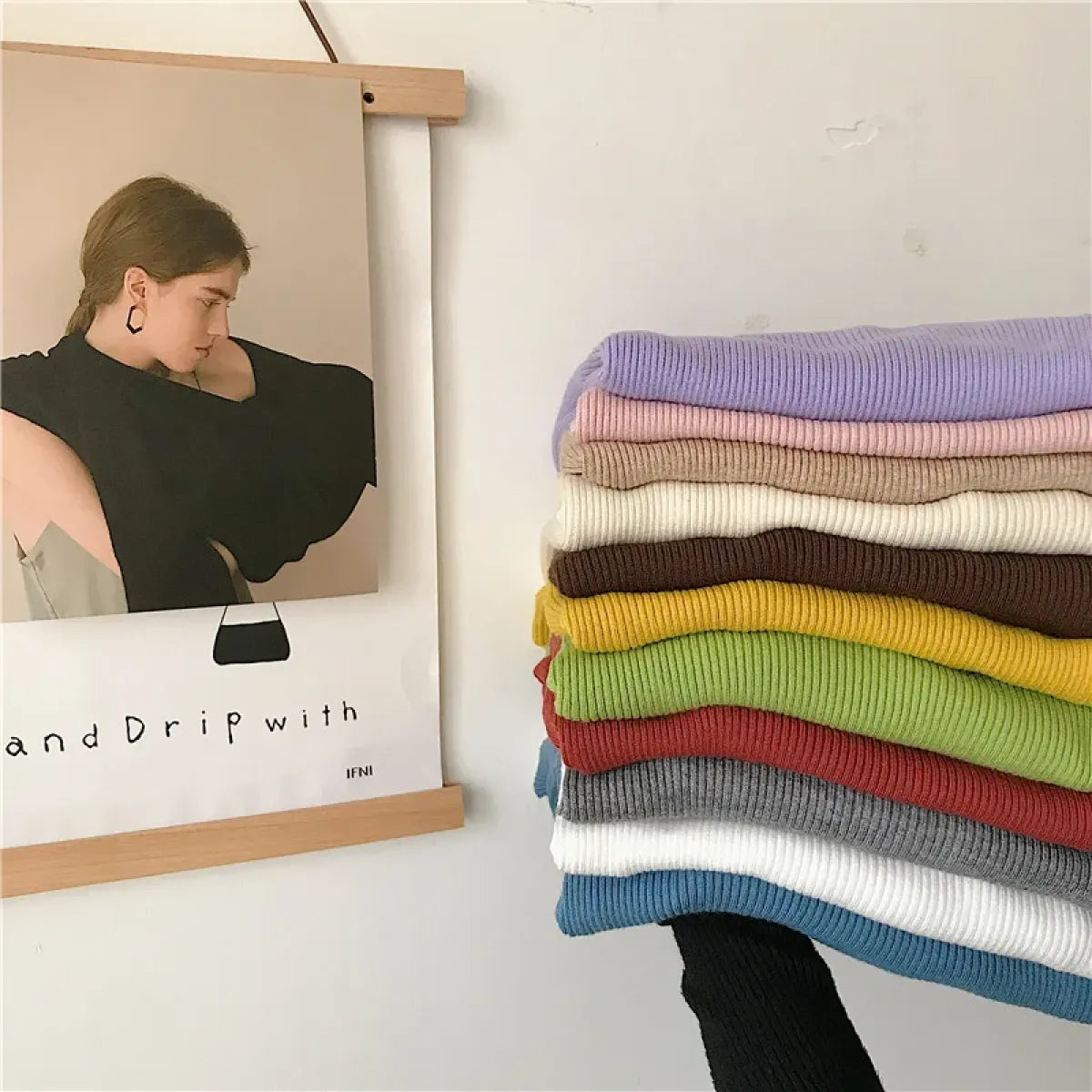 Vintage Harajuku Turtleneck Sweater - Sweaters - 19