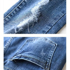 Vintage High Waisted Ripped Jeans - Bottoms - 5