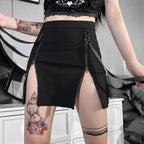Vintage Kawaii Gothic Skirt - Bottoms - 1