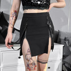Vintage Kawaii Gothic Skirt - Bottoms - 2