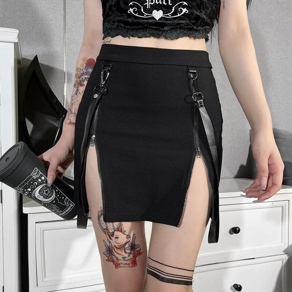 Vintage Kawaii Gothic Skirt - Bottoms - 6