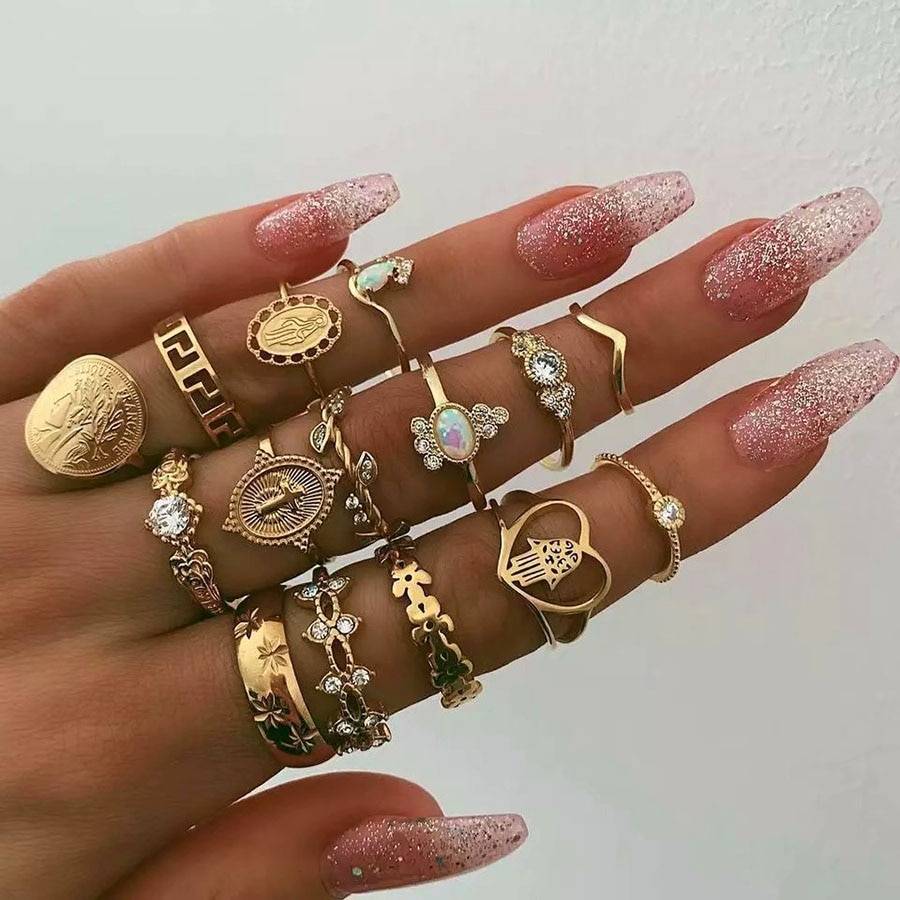 Vintage Rings Set - Women’s Jewelry - Rings - 5 - 2024