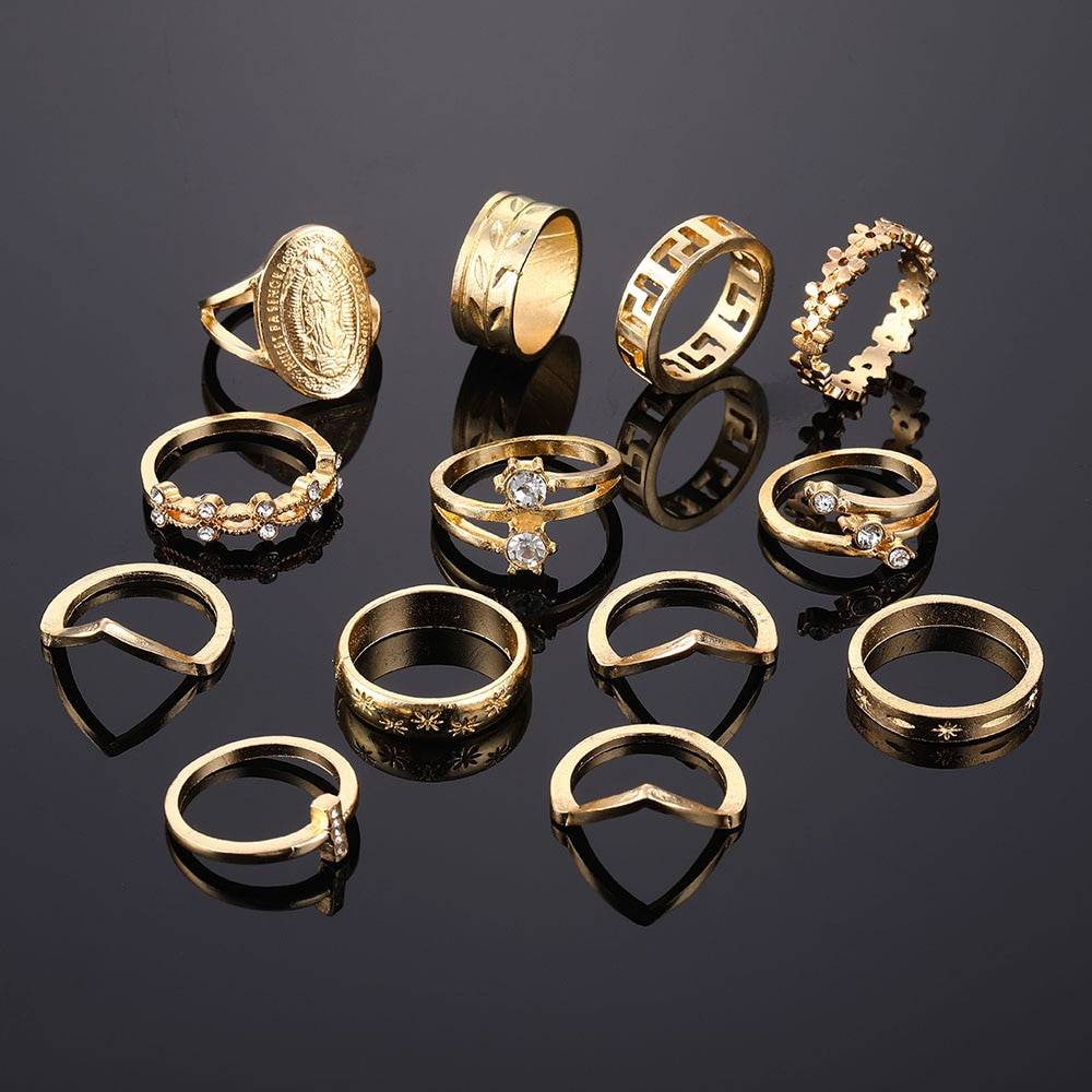 Vintage Rings Set - Women’s Jewelry - Rings - 7 - 2024