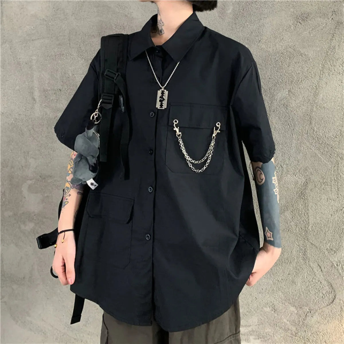 Vintage Streetwear Punk Shirt - T-Shirts - 4