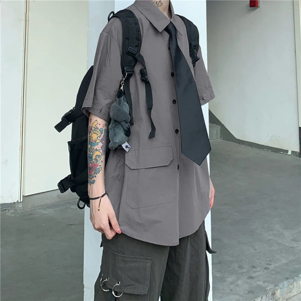 Vintage Streetwear Punk Shirt - T-Shirts - 1
