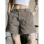 Vintage Y2K Cargo Shorts – Harajuku Streetwear Retro Denim - Shorts - Shorts - 7