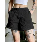 Vintage Y2K Cargo Shorts – Harajuku Streetwear Retro Denim - Shorts - Shorts - 4