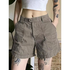 Vintage Y2K Cargo Shorts – Harajuku Streetwear Retro Denim - Shorts - Shorts - 1