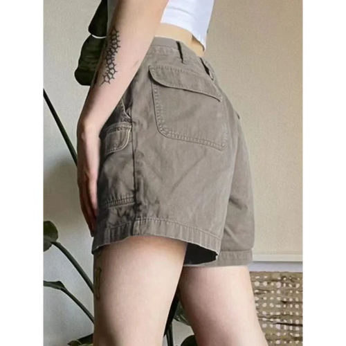 Vintage Y2K Cargo Shorts – Harajuku Streetwear Retro Denim - Shorts - Shorts - 2