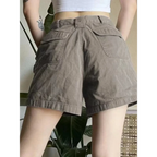 Vintage Y2K Cargo Shorts – Harajuku Streetwear Retro Denim - Shorts - Shorts - 3