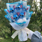 Kawaii Cartoon Vinyl Doll Bouquet – Stitch Pikachu Rilakkuma Gift Set - Harajuku Style - Plushie - 8