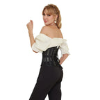 Steel Boned Mesh Underbust Waist Cincher Corset - T-Shirts - Lingerie - 5