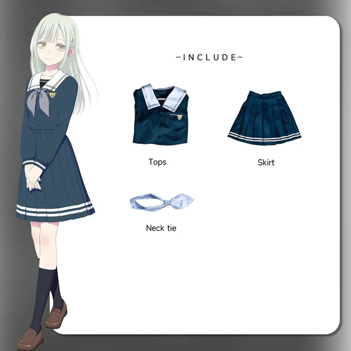Wakaba Mutsumi Ave Mujica Cosplay Costume Set - Dresses - Cosplay - 14