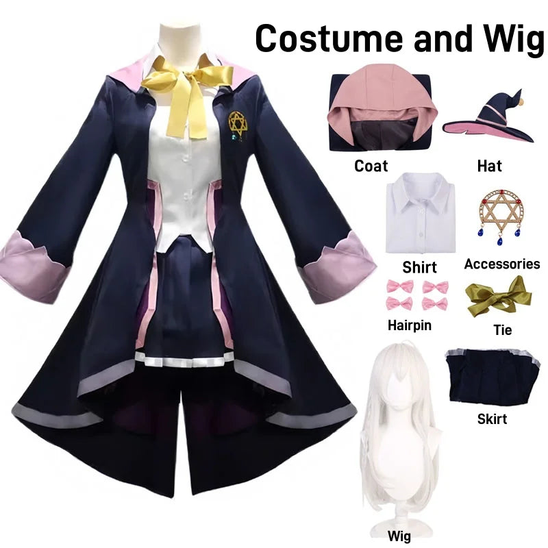 Wandering Witch Elaina Cosplay Costume – Full Set Halloween Outfit - S / Costume and wig - Anime - Costumes - 2024