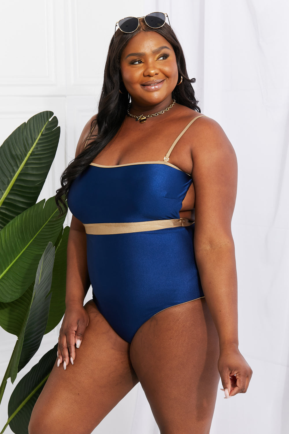 Wave Break Contrast Trim One-Piece - Women’s Clothing & Accessories - Swimwear - 3 - 2024