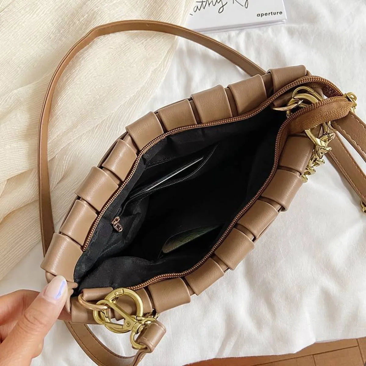 Weave Design Crossbody Bag - Women Bags & Wallets - 13