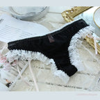 Lace Black and White Cotton Panties - Women’s Clothing & Accessories - Panties - 3