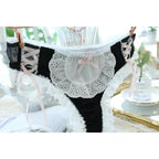 Lace Black and White Cotton Panties - Women’s Clothing & Accessories - Panties - 6