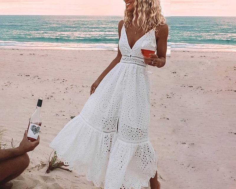 White Summer Dress - White / L - All Dresses - Dresses - 1 - 2024