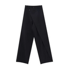 Gothic Japanese Wide Leg Irregular Suit Pants - Bottoms - Pants - 6