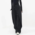 Gothic Japanese Wide Leg Irregular Suit Pants - Bottoms - Pants - 7
