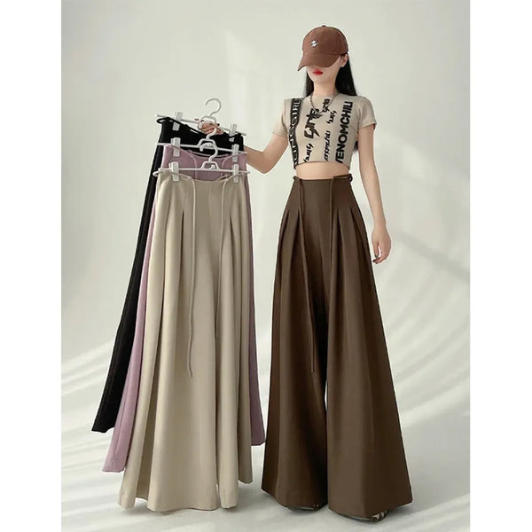 Harajuku Wide Leg Pants - Bottoms - Women’s Pants - 1