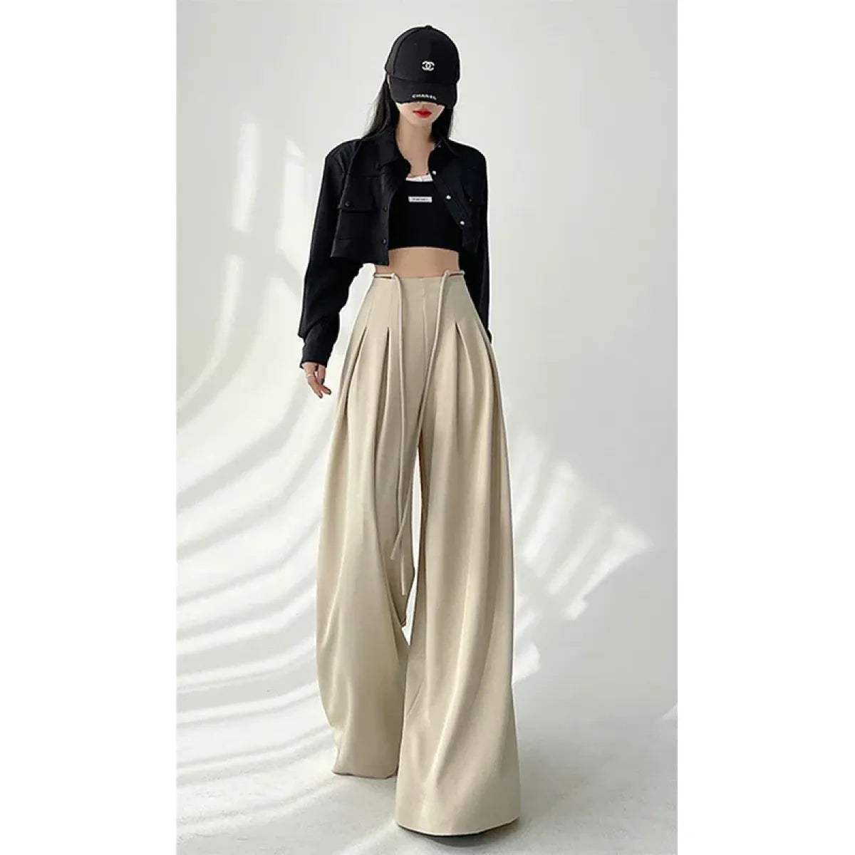 Harajuku Wide Leg Pants - Bottoms - Women’s Pants - 2