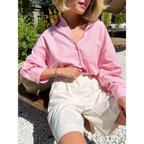 High Waist Pleated Wide Leg Shorts - Women’s Clothing & Accessories - Shorts - 9