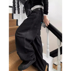 Y2K Low Waist Striped Wide Leg Jeans - Bottoms - Jeans - 4