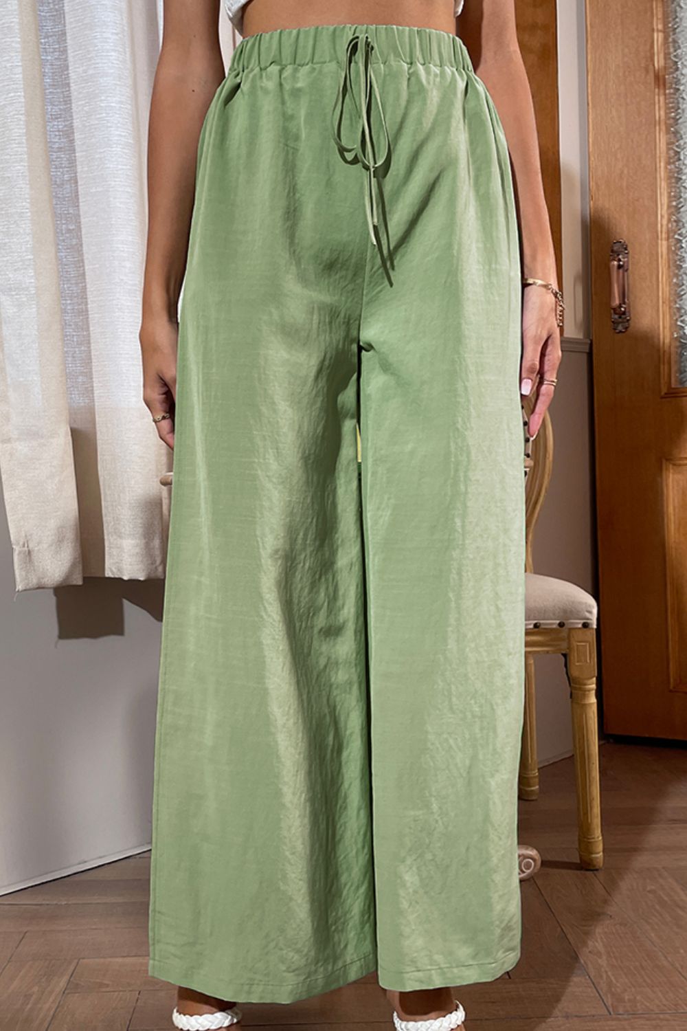 Side Slit Wide Leg Pants - Bottoms - Pants - 3 - 2024