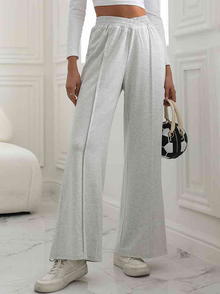 V-Waist Wide Leg Pants - Bottoms - Pants - 7 - 2024