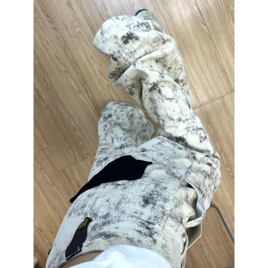 Y2K Tie Dye Wide Leg Denim Pants - Bottoms - Pants - 1