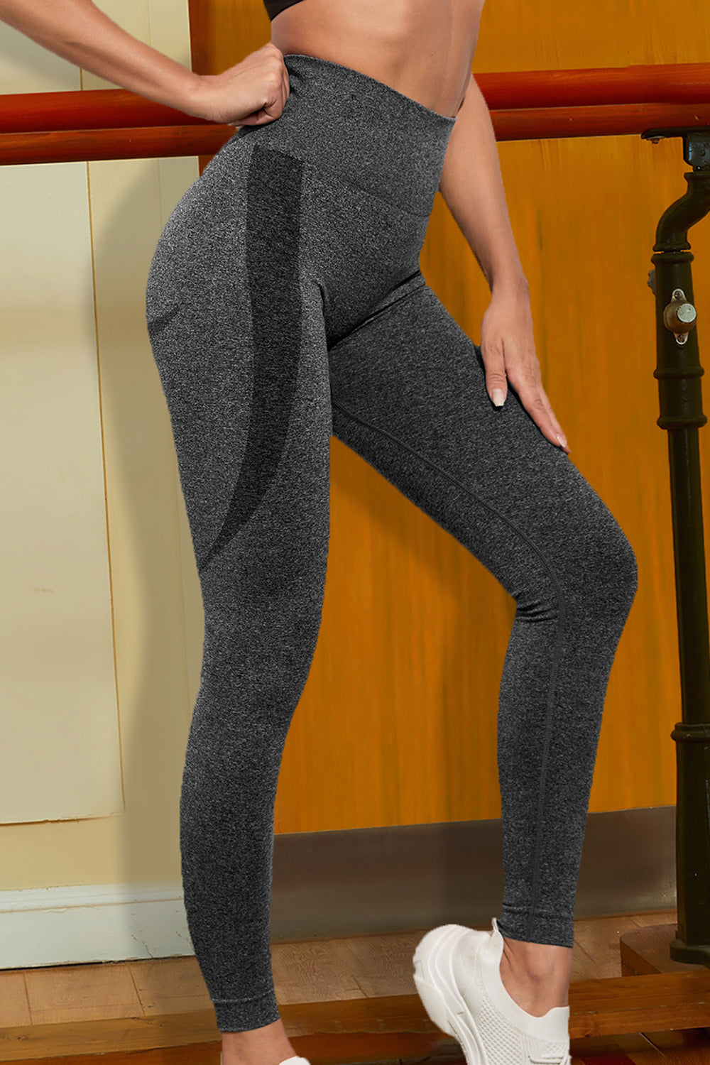 Wide Waistband Sports Leggings - Women’s Clothing & Accessories - Activewear - 3 - 2024