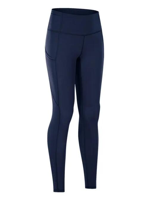 Wide Waistband Sports Leggings - Navy / S - Leggings - Activewear - 2 - 2024