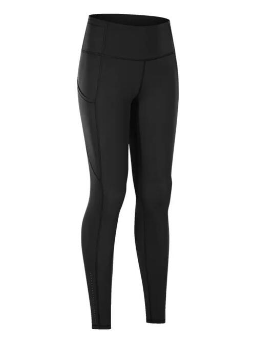 Wide Waistband Sports Leggings - Black / S - Leggings - Activewear - 4 - 2024