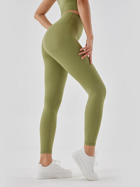 Wide Waistband Sports Leggings - Matcha Green / S - Leggings - Activewear - 4 - 2024