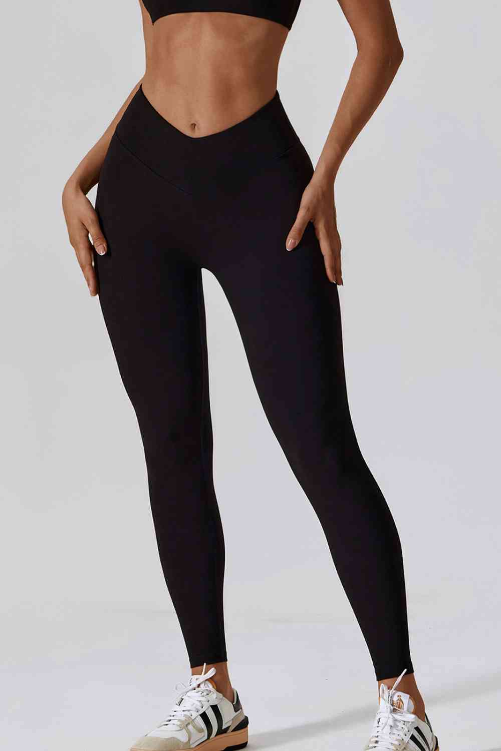 Slim Fit Wide Waistband Sports Leggings - Leggings - Activewear - 6 - 2024