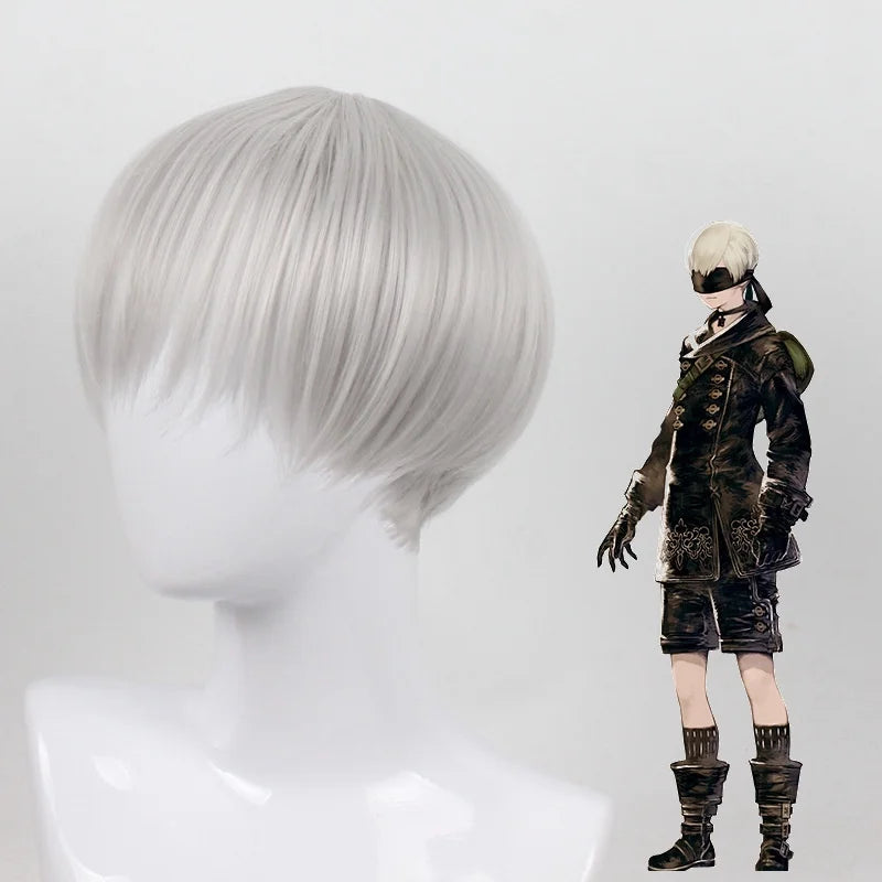 NieR: Automata 9S & 2B Cosplay Costume with Wig and Accessories - 9S Wig Only / S - Anime - Costumes - 2024 - 16