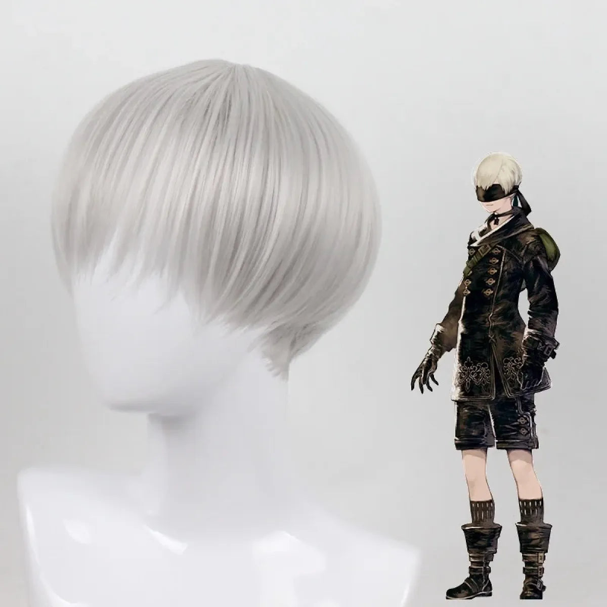 NieR: Automata 9S & 2B Cosplay Costume with Wig and Accessories - Anime - Cosplay - 16
